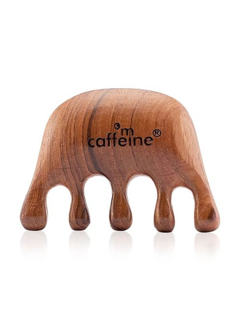 mCaffeine Wooden Head Massage Comb-mCaffeine-Beauty&Grooming-TATA CLIQ