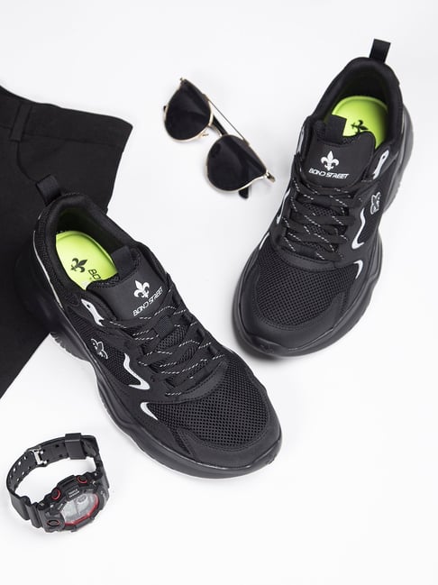 Bond Street by Red Tape Men's Black Walking Shoes