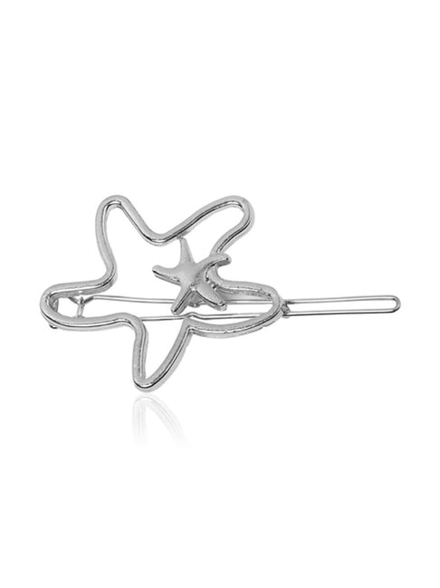 Buy Forever 21 Silver Star Fish Hair Pin Online At Best Price @ Tata CLiQ