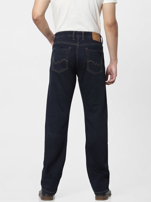Buy Jack & Jones Dark Blue Bootcut Jeans for Men Online Tata CLiQ