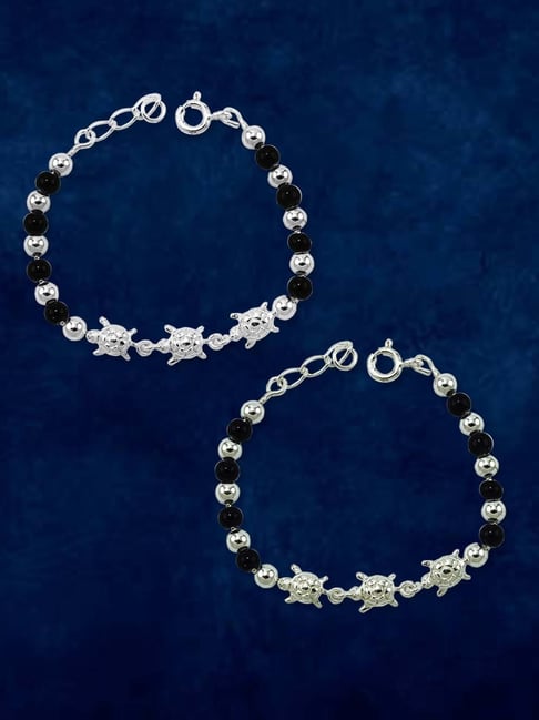 Buy GIVA 92.5 Sterling Silver Black Beads Bracelet for Women Online At Best  Price @ Tata CLiQ