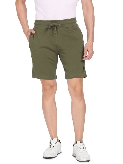 U S Polo Assn U.S. Polo Assn. Green Shorts - Flexi Collection