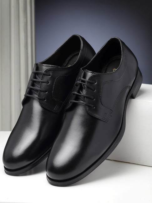 Red Tape Men's Pitch Black Derby Shoes