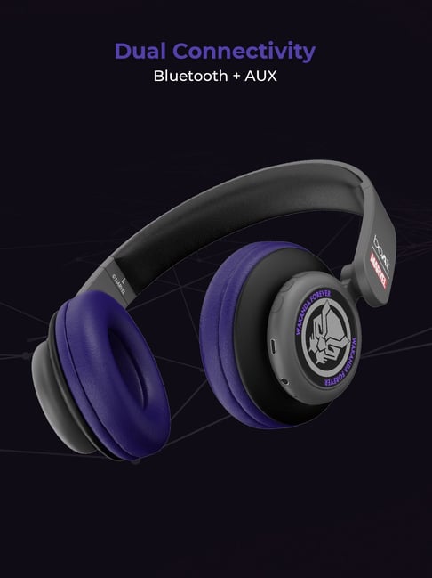 Buy boAt Rockerz 450 T Marvel Edition Headphone (King's Purple) Online ...