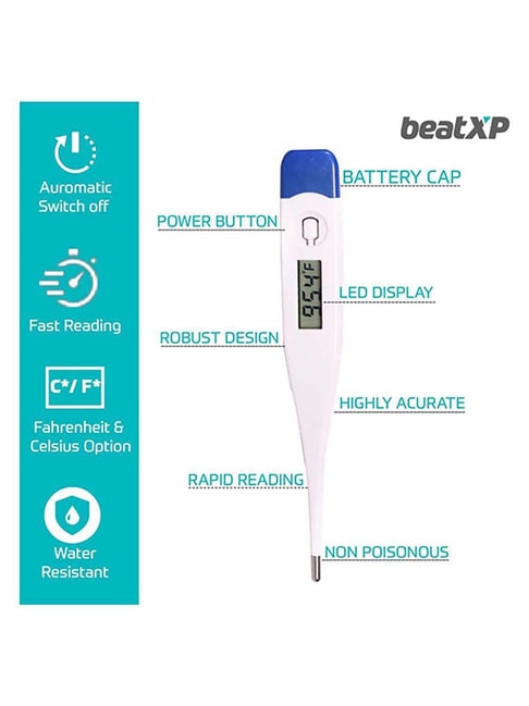 beatXP ProMax Plus Digital Thermometer (White)