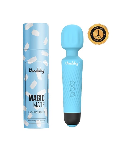 Vandelay Magic Mate Handheld Cordless Personal Body Massager (Arctic Blue)