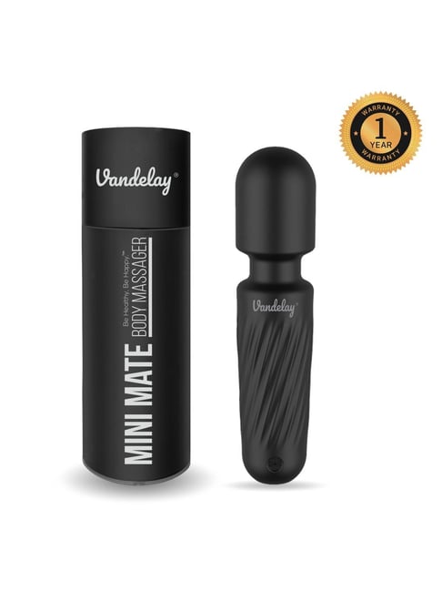 Vandelay Mini Mate Wireless & Waterproof Personal Body Massager (Black)