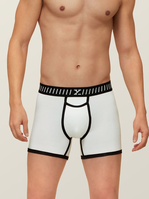 XYXX White Intellisoft Antimicrobial Vibe Trunks-picture-29