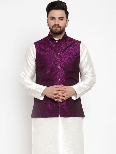 Purple Jacket Kurta for Boys – paanericlothing