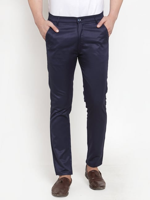 Buy Arrow Tapered Fit Patterned Formal Trousers - NNNOW.com