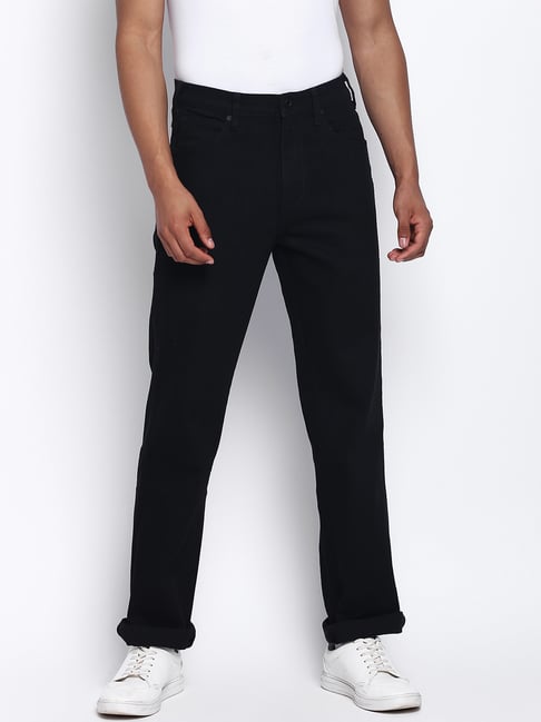 Wrangler Black Lightly Washed Jeans