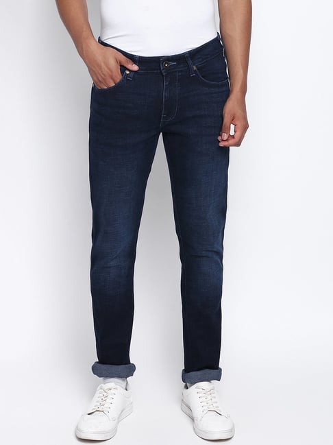 Wrangler Dark Blue Skinny Fit Low Rise Jeans