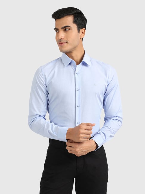 United Colors of Benetton Light Blue Slim Fit Shirt