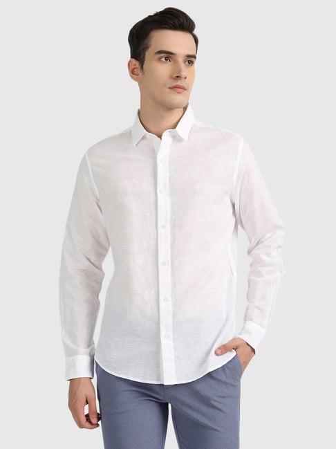 United Colors of Benetton White Slim Fit Shirt