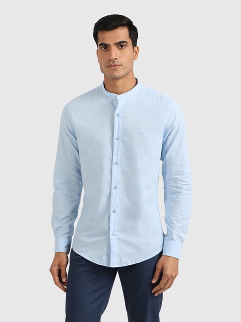 United Colors of Benetton Light Blue Slim Fit Shirt