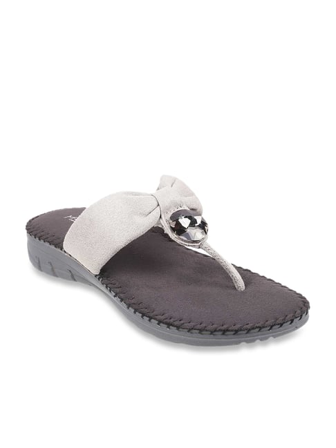 Buy Metro Grey Thong Sandals for Women at Best Price @ Tata CLiQ