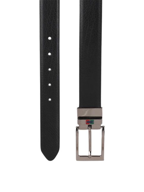 Buy Peter England Black Solid Reversible Belt for Men at Best Price ...