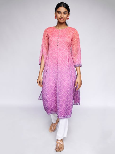 Global Desi Multicolor Printed Kurta Price in India