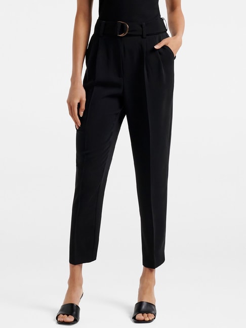 Buy Black Trousers & Pants for Women by Forever New Online | Ajio.com