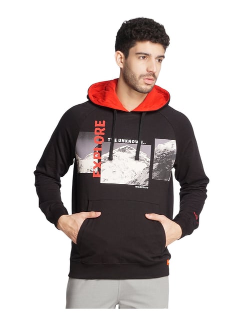 Wildcraft Black Hooded Sweatshirt-picture-18