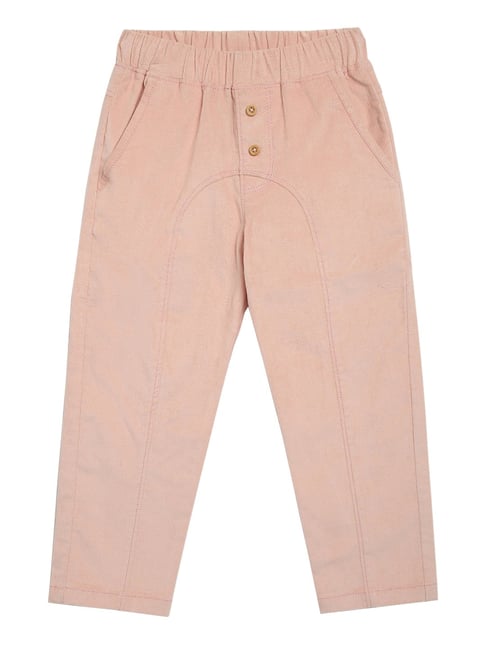 Nauti Nati Kids Peach Solid Trousers