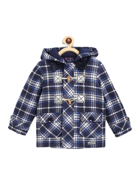 Nauti Nati Kids Blue Checks Jacket