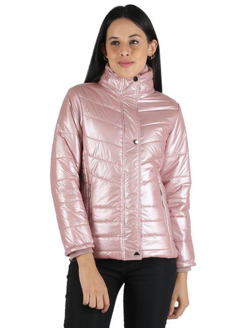 Buy Monte Carlo Pink Quilted Casual Jacket for Women Online Tata