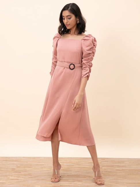 Twenty Dresses Pink A-Line Dress Price in India