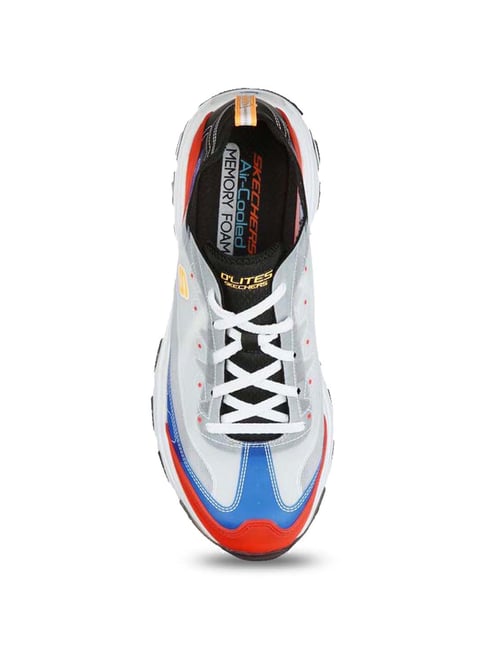 Skechers Men's D'LITES FRESH AIR Red Multi Casual Lace Up Shoe