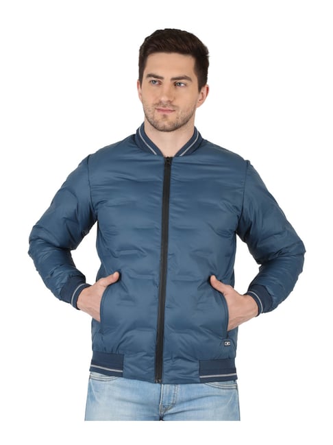 Buy Monte Carlo Men Blue Solid Lightweight Varsity Jacket - Jackets for Men  8157431 | Myntra