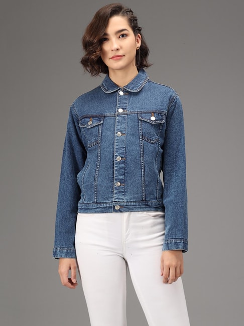 Buy KOTTY Men Denim Full Sleeve Regular Winter Jacket(LightBlue,L) at  Amazon.in
