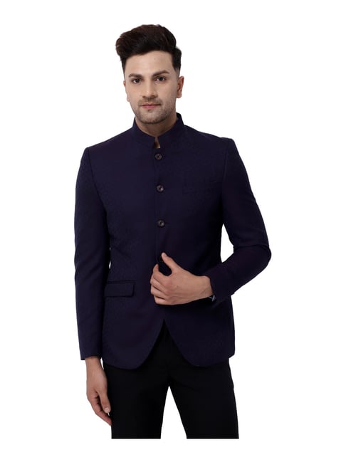 Blackberrys Purple Slim Fit Nehru Jacket