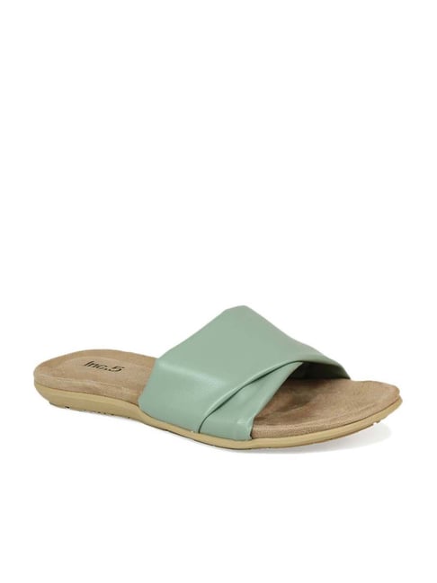 Inc 5 Inc.5 Women's Green Casual Sandals