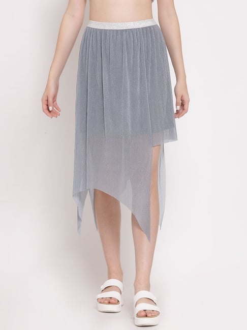 Lela Grey A-Line Skirt-picture-27