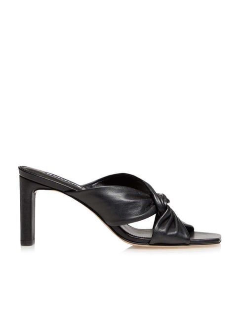 Dune London Women's Magnet Black Cross Strap Stilettos