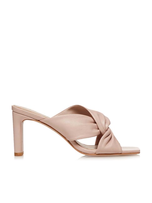 Dune London Women's Magnet Beige Cross Strap Stilettos