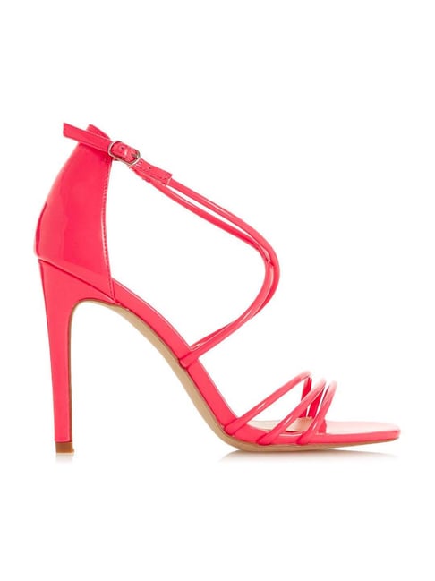 Head Over Heels by Dune London Women's Mimo Pink Back Strap Stilettos