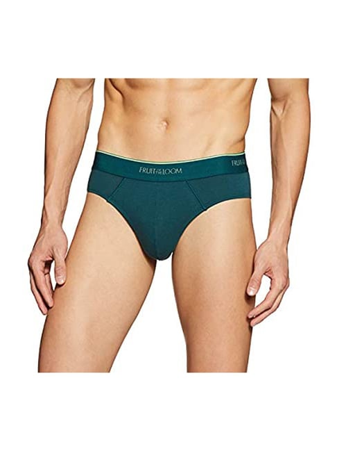 Fruit of the Loom Teal Green Cotton Briefs