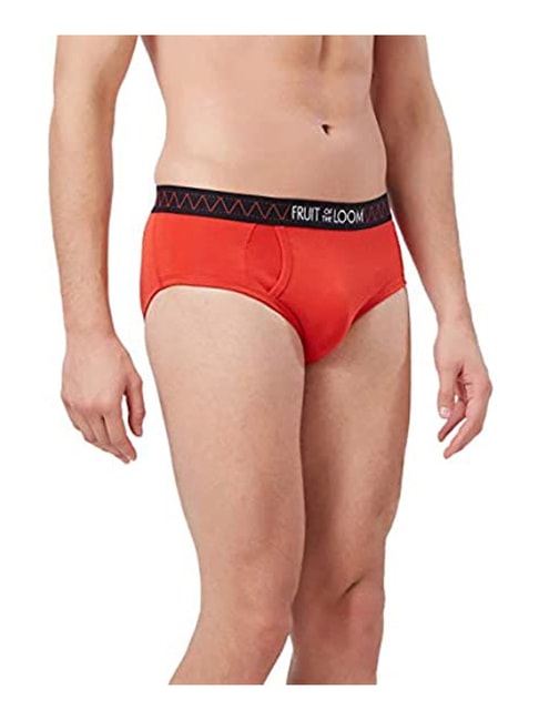 Buy Fruit of the Loom Flame Scarlet Cotton Briefs for Mens Online @ Tata  CLiQ