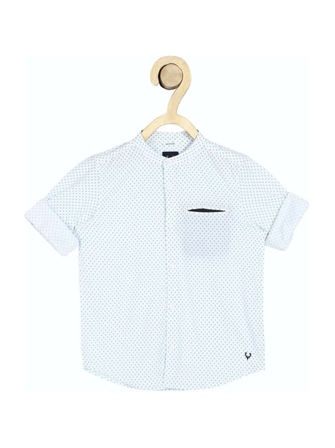 Allen Solly Junior Blue Cotton Printed Shirt