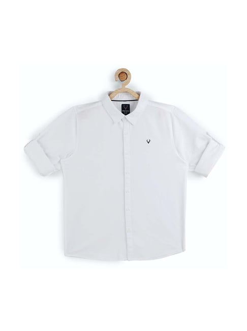 Allen Solly Junior White Slim Fit Shirt