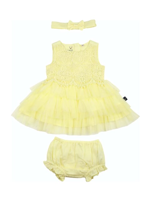 Allen Solly Junior Yellow Regular Fit Dress