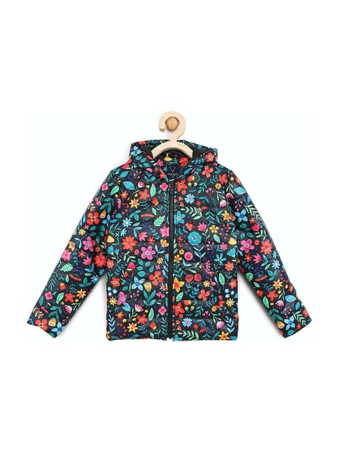 Allen Solly Junior Black Printed Jacket