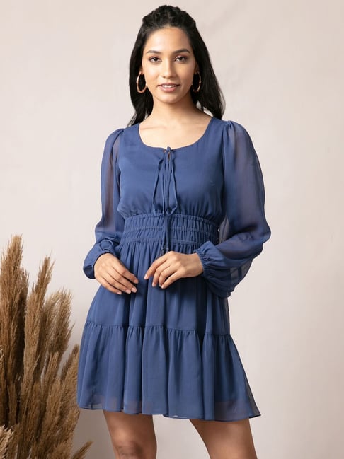 Twenty Dresses Blue A-Line Dress Price in India