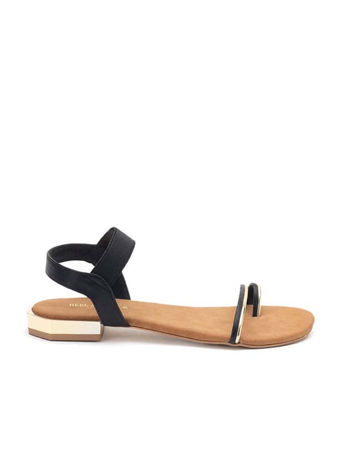 Buy Black Square Toe Woven Design Wedge-wchelsea Online - W for Woman