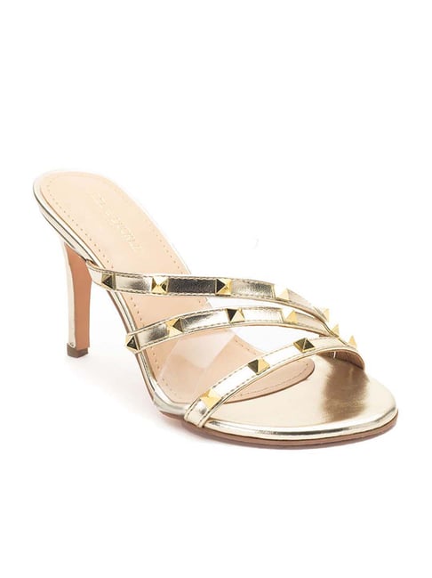 Buy CATWALK Gold Womens Party Wear Slipon Heels | Shoppers Stop