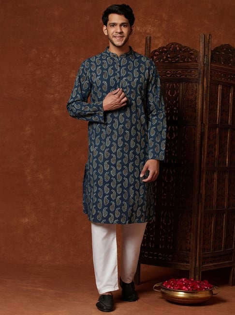 Fabindia deals indigo kurta