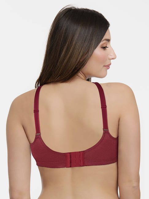 Amante Maroon Non Wired Non Padded Full Coverage Bra