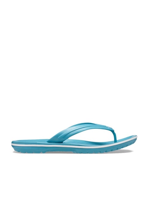 Crocs Men's Crocband Turquoise Flip Flops