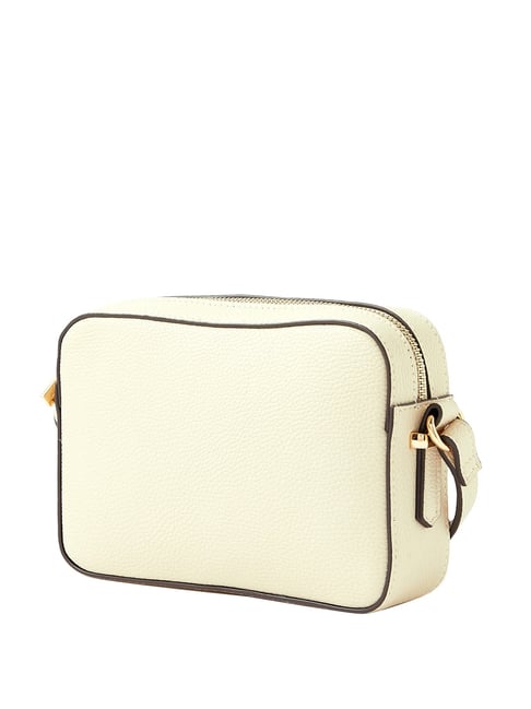 Buy Accessorize London Cream Solid Small Sling Bag For Women At Best
